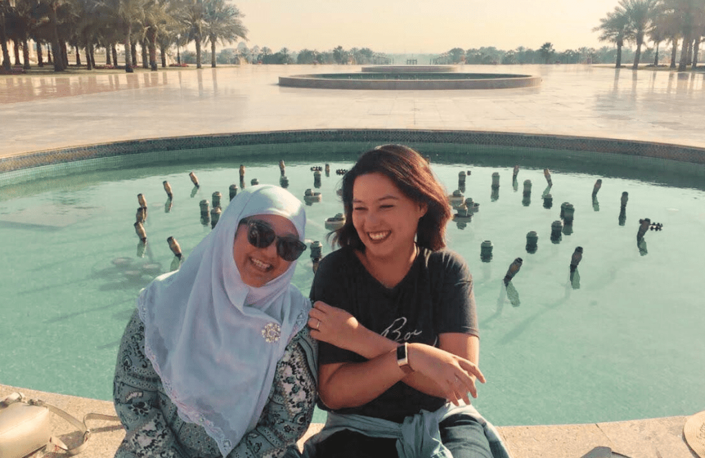 Ms. Jen and her daughter Khalisah, the author of this blog