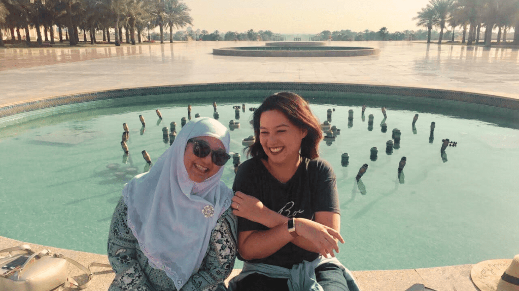 Ms. Jen and her daughter Khalisah, the author of this blog